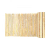 Natural Bamboo Slat Screening Privacy Bamboo Slat Fence 3 ft H x 19.6 ft L